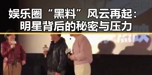 娱乐圈“黑料”风云再起:明星背后的秘密与压力